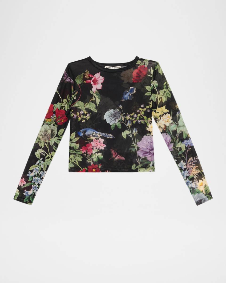 Delaina Venus Love Mesh Crop Top
